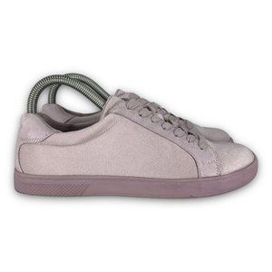 Call It Spring Ferrawet Sneakers Satin Low Top Lace Up Lavender Women 7